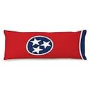 WSDESDEC Elegant Body Pillow Case Cover with Zipper 20x54in Tennessee State Flag Farmhouse Decor Body Pillowcase Patriotic USA Map Sports Fans Throw Pillow Cases for Indoors Tent Garden