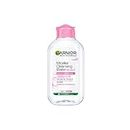 Garnier Micellar Cleansing Water - Gentle Cleanser & Make Up Remover For Everyday Use - Suitable For Sensitive Skin, Dermatologically Tested, Vegan, For Men & Women, Remove 100% Dirt, Pollution, 125ml