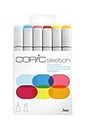 Copic Alcohol Sketch Marker Set, Perfect Primaries, 6 Count