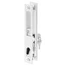 Prime-Line Products C 1129 Sliding Door Flush Handle Set, Keyed, White Diecast