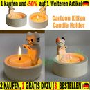 Warming Its Paws Cartoon Kitten Candle Holder Cat·Aromatherapy Candle Holder h o
