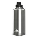 Hydrapeak 72 oz Large Insulated Water Bottle, Leak Proof Water Bottle for Hot & Cold Liquid, 72oz Water Bottles, Water Jug, Stainless Steel (Stainless)