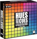 USAOPOLY HUES and CUES Vibrant Color Guessing Game Perfect for Family Game Night Connect Clues and Colors Together 480 Color Squares to Guess from