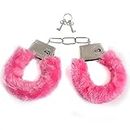 Fur Handcuff Sets for Kids Pretend Toys Games (Pink Set)