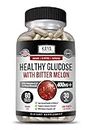 Kaya Naturals Healthy Gluco Bitter Melon Supplement | Support Healthy Levels & Function, 20 Herbs Vitamins Minerals, Alpha Lipoic Acid, Cinnamon, Vitamin C & E, Gluten Free, Non-GMO - 60 Capsules