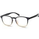 ZENNI Blue Light Blocking Glasses for Women Men Square Frame Relieve Digital Screen EyeStrain TR90 Light Eyewear