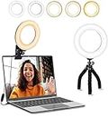 Ring Light, ACMEZING Video Conference Lighting Kit 3200k-6500K Dimmable LED Ring Light Clip on Laptop Computer Monitor for Zoom Meeting/Remote Working/Video Calls/Streaming/YouTube Video/Makeup/TikTok