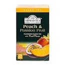 Ahmad Tea Of London Peach & Passion Fruit Tea Bags 20's Box, Fruta De La Pasión, 40 Gramo