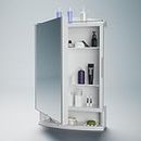 Happer Plastic Premium Multipurpose Wall Mounted Storage Cabinet With Mirror, Prime Look (White)