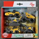 Dickie Toys Volvo Micro Workers Construction Vehicles Toy Set Pack of 5 - New