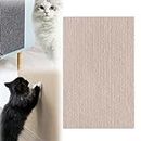 Cat Scratching Mat, Scratch Pad Pro for Cats, Climbing Cat Scratcher, Trimmable Cat Scratcher Mat for Wall, Furniture, Table Leg (15.7 * 39.4in,Khaki)