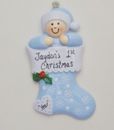 Personalized Baby Boy's First Christmas Ornament