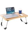 Youyijia Laptop Bed Table 60 x 40 x 28cm Laptop Table Stand with Foldable Legs & Cup Slot Notebook Stand Computer laptop tray for Sofa Bed
