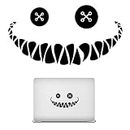 Demon Smiling Face Car Sticker, Waterproof Creative Car Sticker, Funny Window Decal for Cars Electric Bicycles Motorbike, Smile Face Wall Decal Suphyee