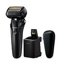 Panasonic 6 Blade 22D Flexible Head Wet/Dry Shaver with Beard Sensor Technology and Cleaning/Charging Station (ES-LS9A-K841)