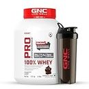 GNC 100% Whey Protein Powder & Black Shaker | Chocolate Fudge | 4 lbs | Speeds Up Muscle Recovery | Boosts Lean Muscle Growth | DigeZyme® For Easy Digestion