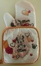 Disney MUM Mother’s Day Minnie Mouse Pot Holder And Oven Glove Kitchen Set