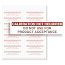 SmartSign Calibration Not Required Do Not Use for Product Acceptance Write-On Vinyl Labels | 2" x 0.5", Pack of 160