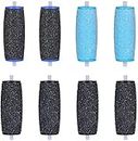 4 Pack Extra Coarse & 4 Pack Regular Coarse Replacement Roller Refills for Amope Pedi Refills Perfect Electronic Foot Files Callus Remover