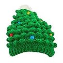 Christmas Tree Winter Knitted Beanie Hat - Men & Women Ugly Xmas Sweater Accessory Green