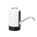 ONKAR USB Charging Automatic Stainless-Steel Plastic Drinking Portable Electric Switch Water Dispenser for Universal 5 Gallon Bottle (7.5x13 cm), Black and White, Medium.