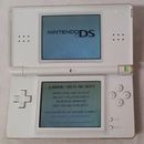 Sistema palmare Nintendo DS Lite bianco testato e funzionante senza caricabatterie 