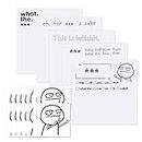KEAGAN 350 Sticky Notes, 6 Pack Funny Notes, Sticky Notes Self-Stick Note Pads, Sticky Notes Novelty Office Supplies, Small Sticky Notes Funny Desk Gifts for Coworkers, Friends
