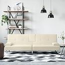 WHOPBXGAD Living Room Furniture Sets,Couch Sets for Living Room,Sofa Bed,Schlafsofa mit Getränkehaltern Creme Kunstledermodular Sofa,modular Couch,Outdoor Patio Furniture,