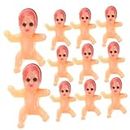 Toyvian 150 Pcs Miniature Plastic Babies Bathing and Crafting My Water Broke Shower Games Mini Babies Bulk for Ice Cube Babies Tiny Plastic Figurines Mini Props Cake