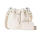 Kate Spade New York Women's Rosie Pebbled Leather Mini Bucket Bag, Parchment