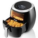 Acekool Hot Air Fryer Oven Large 8L Fast Air Circulation, Airfryer Without Oil with Digital Touch Screen, Viewing Window, Dishwasher Safe Accessories, BPA-Free, 1800 W, Timer & Temperature Control