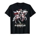 Happy St George's Day England flag Knight Horse Saint George T-Shirt