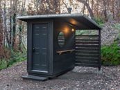 Modern Outhouse Plans - Shed Blueprints - Compost Toilet - Outdoor Bathroom