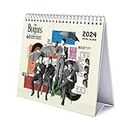 Grupo Erik The Beatles Desk Calendar 2024 | Desktop Calendar 2024 | 8 x 7 inches - 20 x 17 cm | The Beatles Calendar 2024 | 12 Month 2024 Planner | The Beatles Gifts | Beatles Gifts