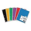 Mead Spiral Notebooks, 6 Pack, 1 Subject, College Ruled Paper, 7-1/2" x 10-1/2", 70 Sheets per Notebook, Color Will Vary (73065)