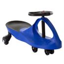 Outdoor Wiggle Car Ride on Toy for Kids 3 Years and Up (Blue)