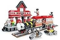 RVM Toys Railyway Station Platform and Train with Bike 464 Pcs Building Blocks Toy for Boys and Girls