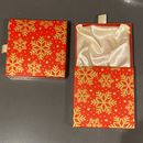 2x Amazon Gift Card Voucher Code Holder Red Christmas Jewelry Box Tin Xmas EMPTY