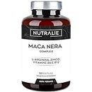 Maca Peruviana Nera 24000 mg - PREMIO 2021 - Maca Andina con L-Arginina + Zinco + Vitamine B6 e B12 ad Alta Concentrazione | 120 Maca Capsule Vegane Nutralie