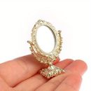 1pc 1/12 Scale Dolls Makeup Furniture Toy Accessories, Doll House Miniature Vintage Vanity Mini Doll House Mirror