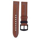 OSALADI Strap Leather Watch Bands Reloj Inteligente Para Hombre Watch Cases for Men Vintage Watch Band Mens Quick Release Band Man Top Layer of Leather Youth Edition Intelligent Wristband
