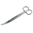 BSIPL Mayo Dressing Surgical Scissor Blunt/Blunt Curved 8 Inch Medical Grade 410 Stainless Steel Pack Of 1 Pcs