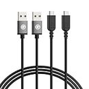 Geekria USB Charging Cable Compatible with Nintendo New 3DS XL, New 3DS, New 2DS XL, New 2DS, 2DS XL, 2DS, DSi, DSi XL Charger, Replacement Power Charging Cord (4ft / 120cm 2 Pack)