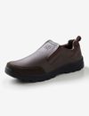 RIVERS - Mens Summer Casual Shoes - Loafers - Brown Slip On - Leather Footwear
