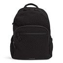 Vera Bradley Women's Microfiber Campus Backpack Bookbag, Classic Black, One Size