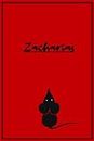 Zacharias: Rotes Notizbuch mit Mäusemotiv | kariert | 120 Seiten (German Edition)