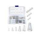 Cilky 100pcs Conical Spring Compressed Spring Assorted Set, 304 Stainles Steel Metal Taper Conical Spring Compression Small Springs Compression