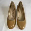 Florsheim Women’s Shoes Size 9 40 Tan Nude Patent Leather Wedge Heel