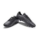 Nivia Carbonite 5.0 Football Shoes for Men/Sports and Athletic Footwear with PVC Synthetic Leather Upper (Black) UK-10
