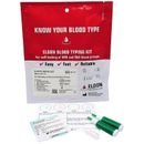 Blood Type Test Kit Home Blood Group Testing Kit A, B, O Rhesus D Eldoncard - CE